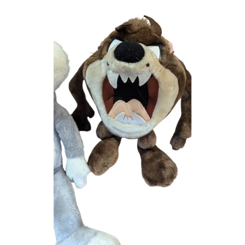 Vintage 1971 Warner Bros Mighty Star Bugs Bunny and‎ Tasmanian Devil Plush Set